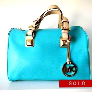 ❌SOLD❌ Michael Kors Aqua Medium Grayson Satchel