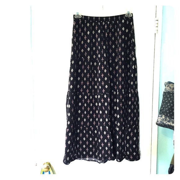 Tribal Printed Maxi Skirt