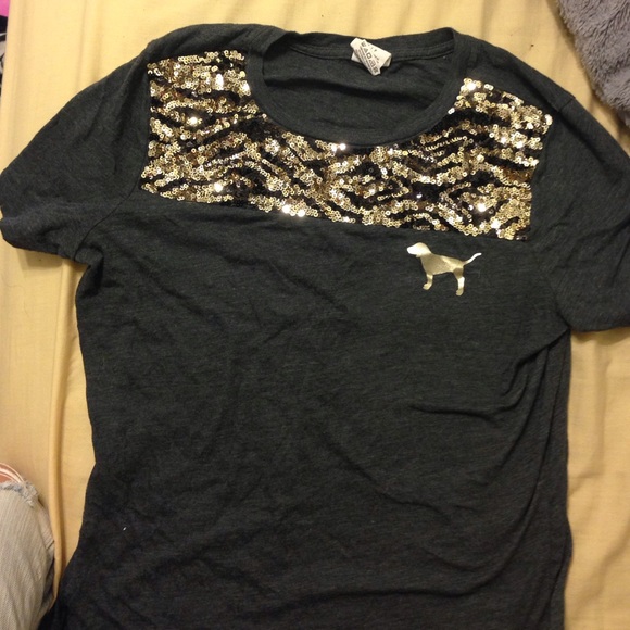Vs pink bling shirt size small