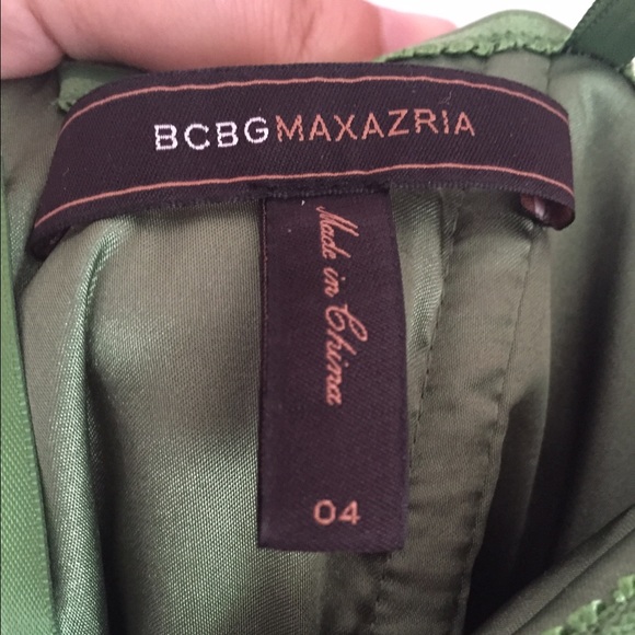 Green Gown Prom Evening Dress by BcbgMaxazria - Picture 4 of 4