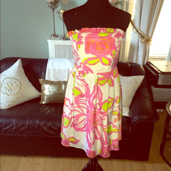 Lilly pulitzer floral dress size 6