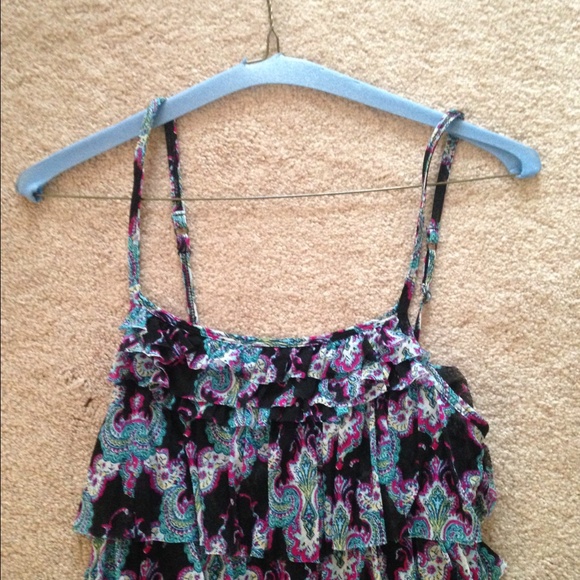 Express Short Ruffle Dress - Picture 2 of 3