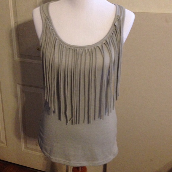 Dots Tops - Fringe Tank Top