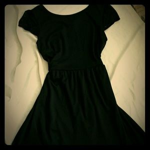 Cute black skater dress NWOT