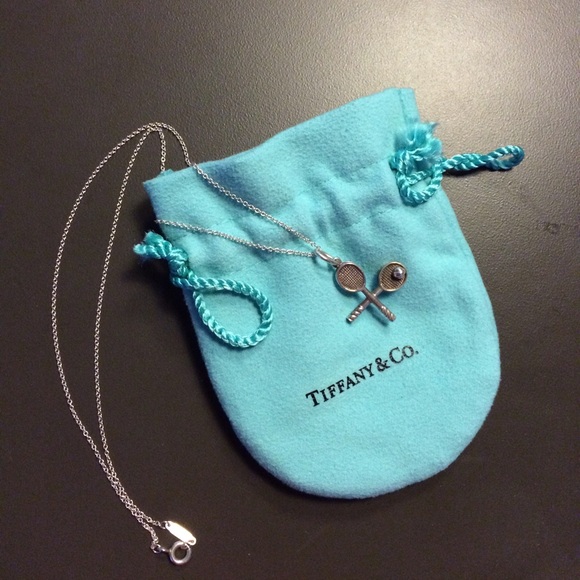 Tiffany tennis charm necklace