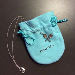 Tiffany tennis charm necklace