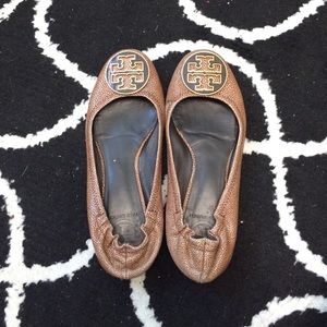 Snakeskin Tory Burch Flats