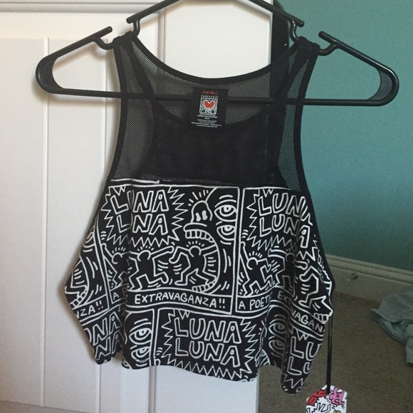 Black and White Crop Top