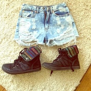 Black Aztec Sneakers