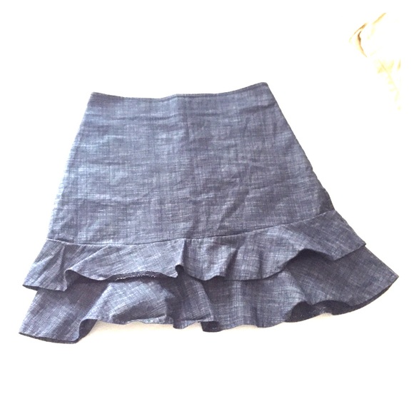 Denim like flowy skirt