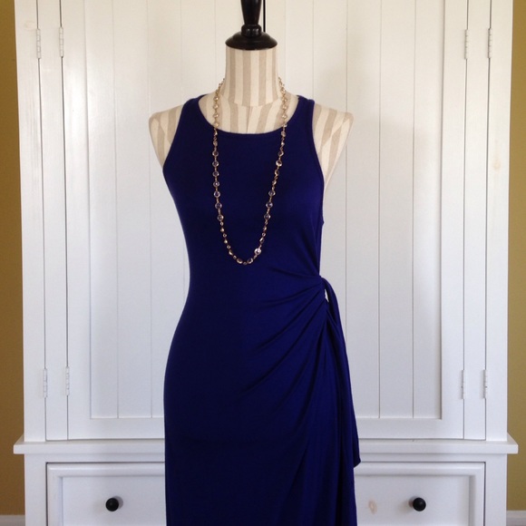 A Pea in the Pod Royal Blue Maternity Dress