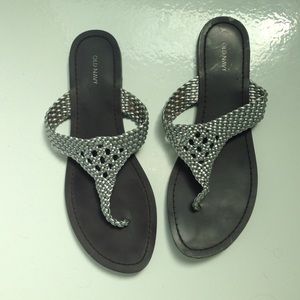 Silver sandals