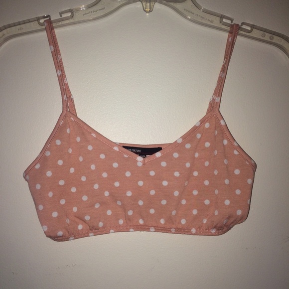 Love Culture Accessories - Pink and white polkadot bralette