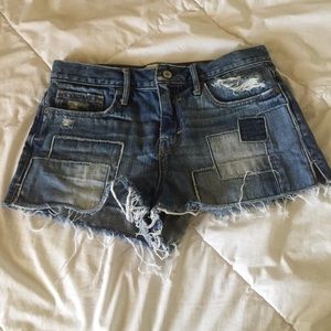 Cute high waist distressed shorts