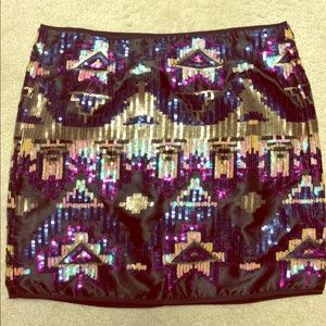 forever21 sequin Aztec skirt