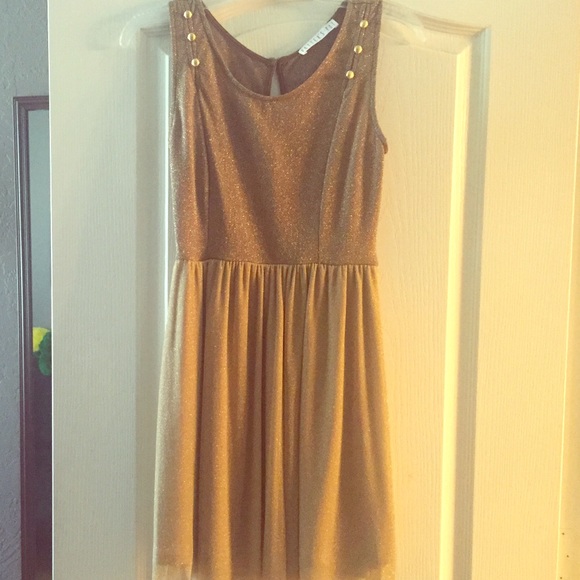 Gold Sparkle Party Dress