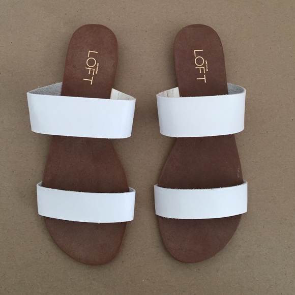 LOFT Shoes - LOFT white sandals size 8