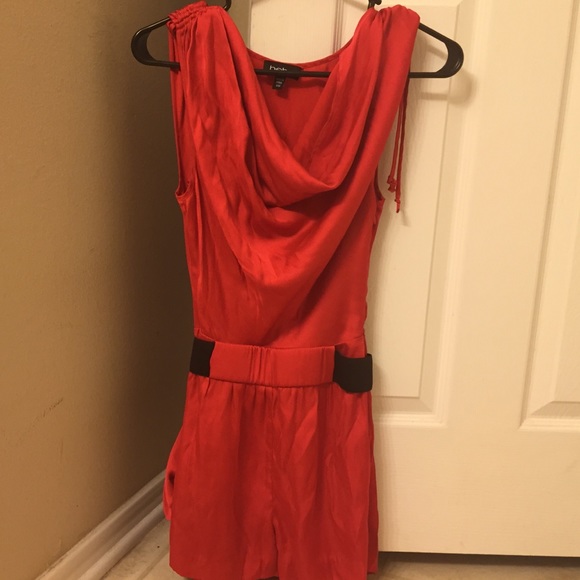 Bebe short romper w/ belt