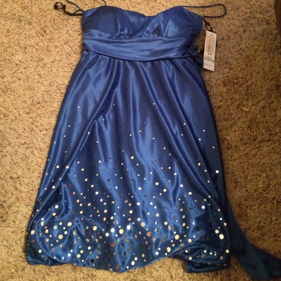 Royal blue homecoming dress
