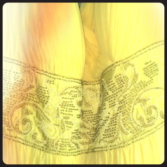 Prom dress/ gala dress/ yellow dress