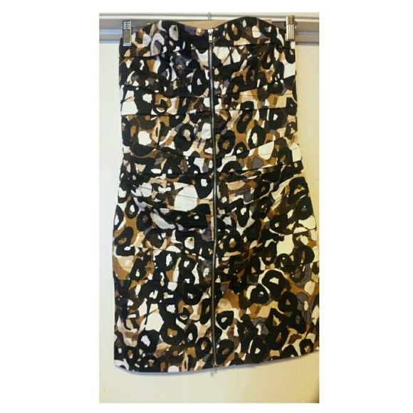 Rubber Ducky Strapless Printed Dress