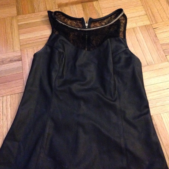 Express "pleather" top