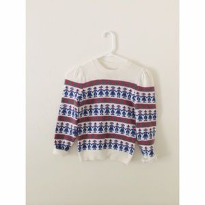 Vintage XSmall Little People sweater