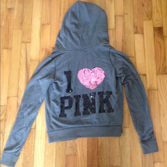 SOLD on other sites Vs pink bling zip up jacket.