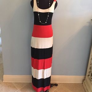 Striped knit maxi summer dress!