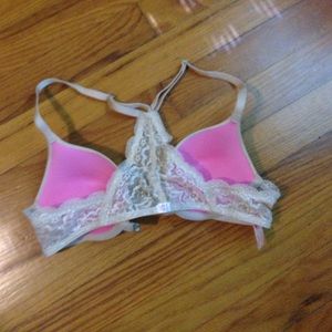Front close racerback bra.