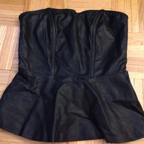 Express pleather top