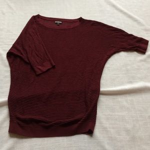 Express Sweaters - Express Maroon Dolman Short Sleeve Sweater Express Sweaters - Express Maroon Dolman Short Sleeve Sweater