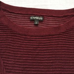 Express Sweaters - Express Maroon Dolman Short Sleeve Sweater Express Sweaters - Express Maroon Dolman Short Sleeve Sweater