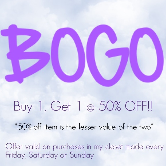 ‼️BOGO Sale Every Friday, Saturday and Sunday‼️