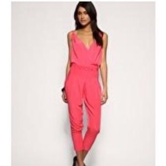 Asos coral jumpsuit