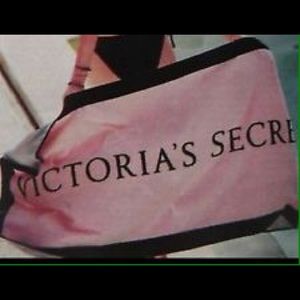 New Victoria's Secret pink and black beach towel