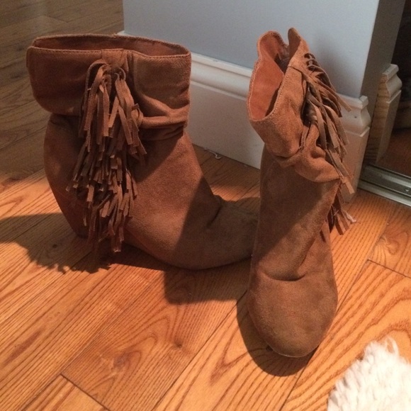 Forever 21 Shoes - Fringe booties