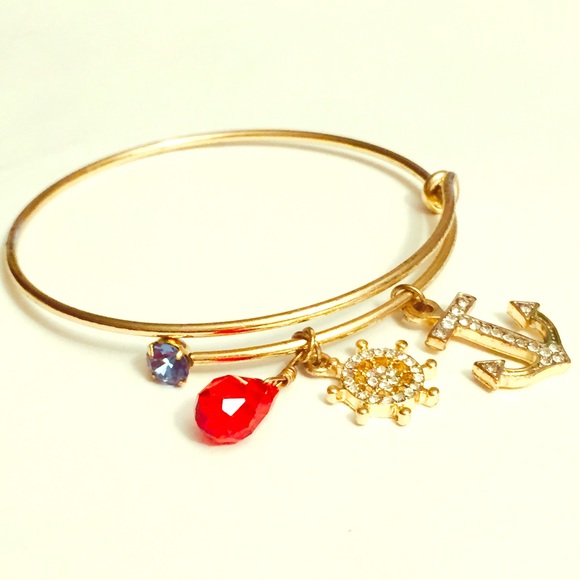 ~Good Luck Anchor Friendship Charm Bracelet~