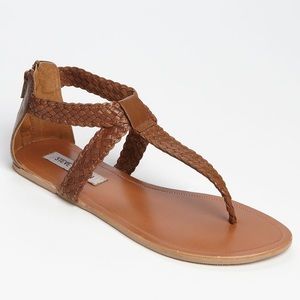 Brown Pressto Sandals by Steve Madden