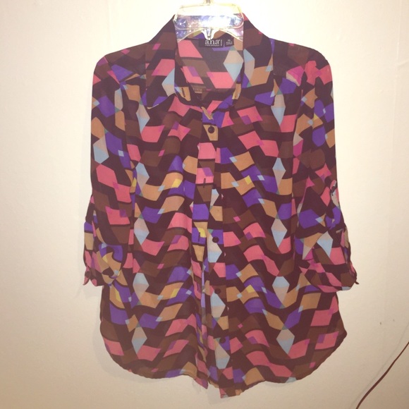 Printed pattern blouse