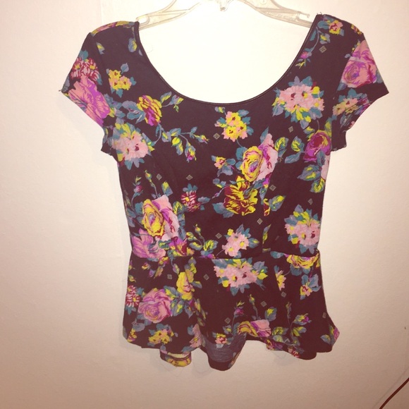 A floral peplum