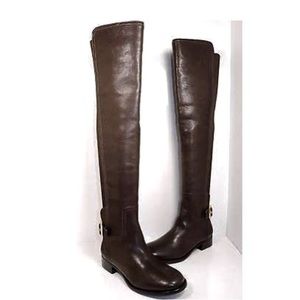 Tory burch Over the Knee Boots- dark brown