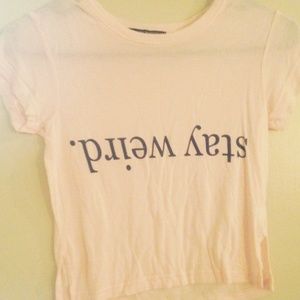 Brandy Melville Stay Weird tee
