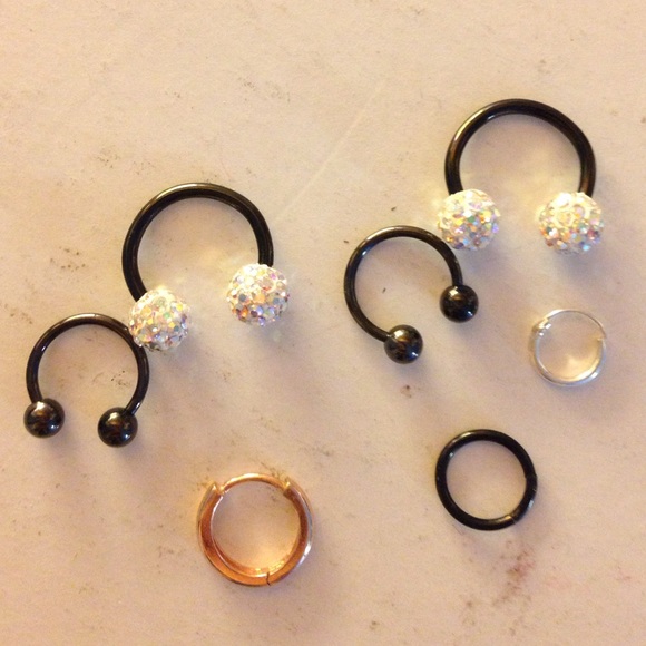 16g septum and ear ring