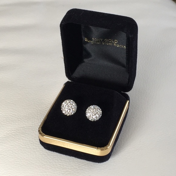 Jewelry - WM — 10KT gold surgical steel back earrings