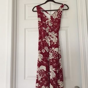 BCBG Maxazria Red floral dress