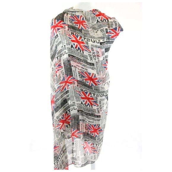 ‼️PRICE FIRM LAST CALL British Newsprint Scarf B86 - Picture 3 of 4