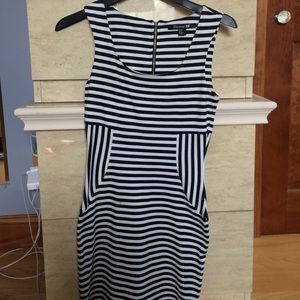 Black & White Striped Dress