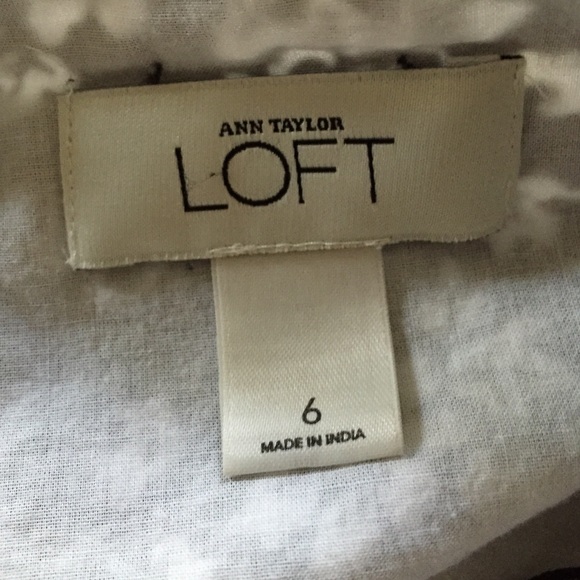 Ann Taylor Loft B&W floral dress - Picture 2 of 3