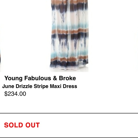 Young fabulous and broke maxi dress - Picture 3 of 4